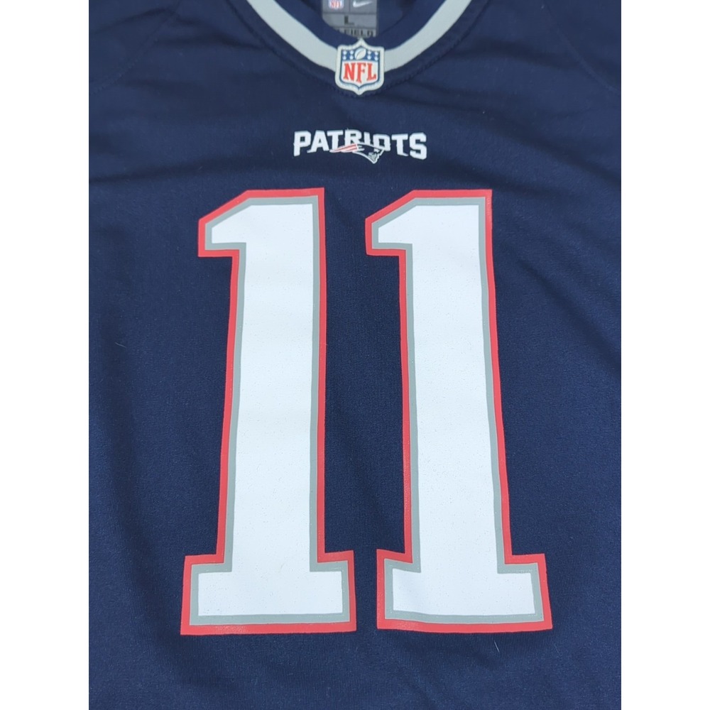 Julian Edelman jersey Nike On Field‎ New England Patriots Youth Boys Sz L #11 - Picture 3 of 6